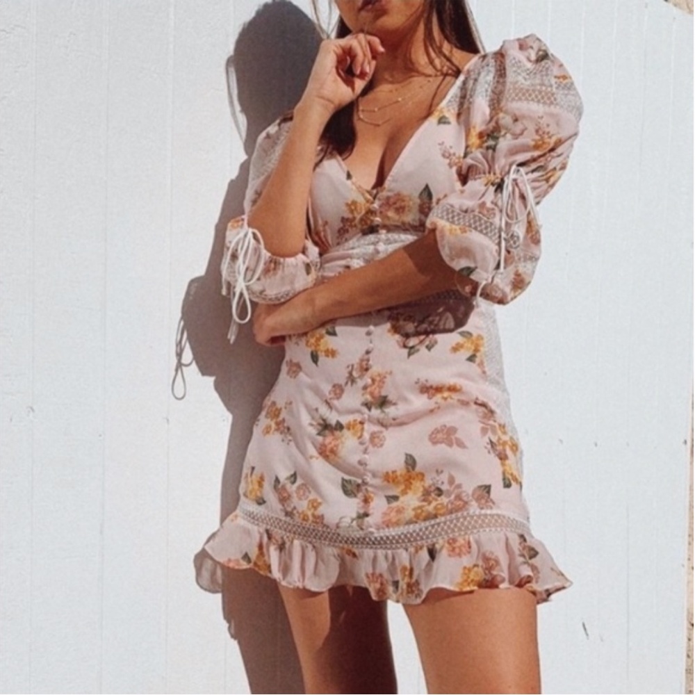 FL&L - Isadora Floral Mini Dress NWT